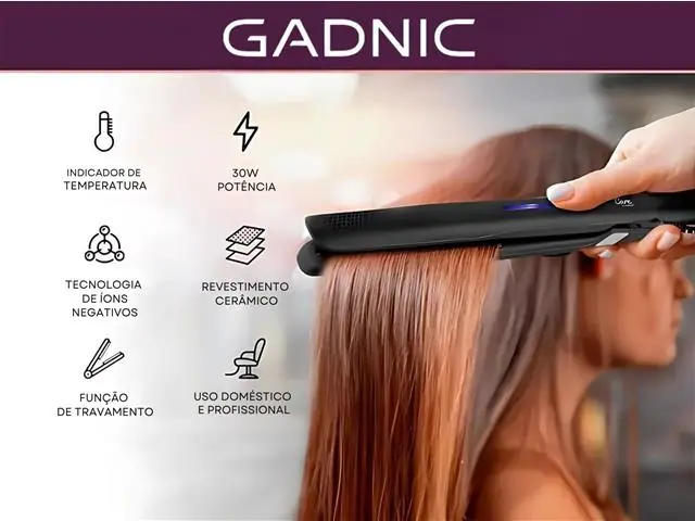 Chapinha Gadnic 30w 110v Alisador De Cabelo Cerâmica - 1