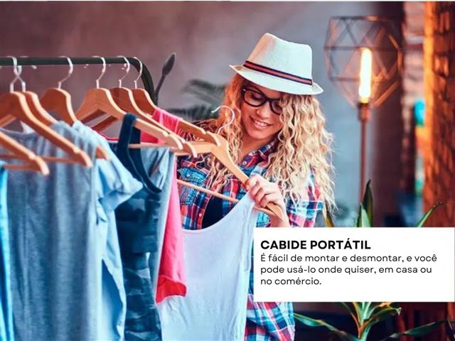 Arara Cabideiro Gadnic Móvel Destacável Para Roupas Com Ganchos - 3