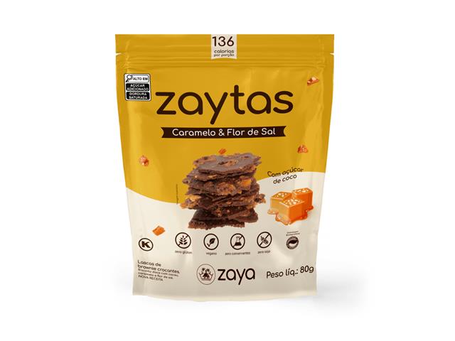 Biscoito Três Corações Zaytas Caramelo 80g 15 Unidades - 1