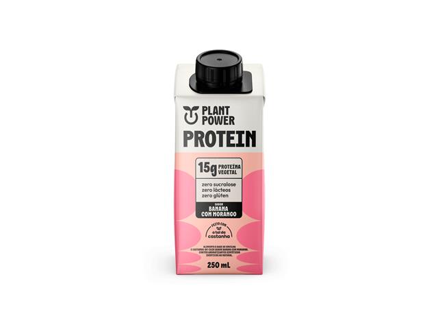 Bebida Proteica Três Corações Power Banana e Morango 250ml 12Un - 1