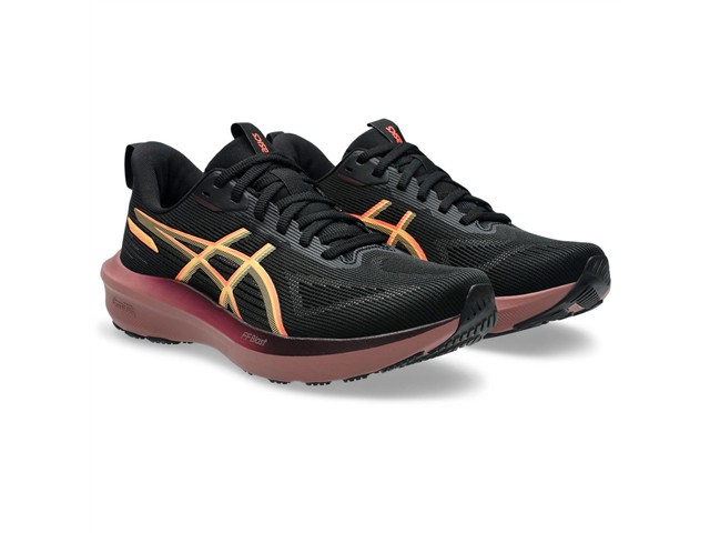 Tênis Asics Gt-1000 14 Black/Vivid Coral Fem Tam 35