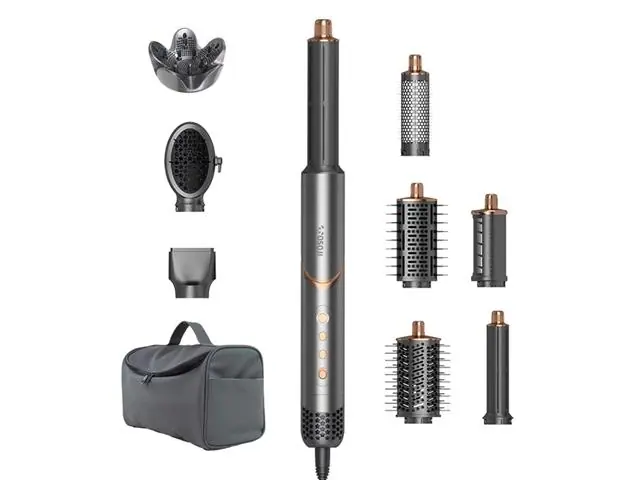 Estilizador de cabello 9 Accesorios + Estuche de viaje