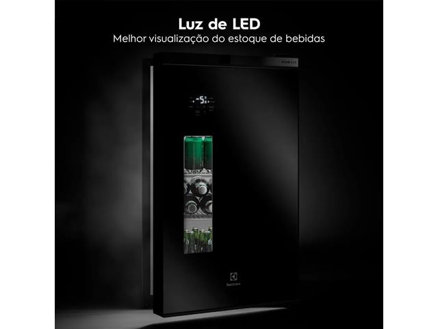 Cervejeira Electrolux Home Bar Frost Free de 100 Litros Preta - 7