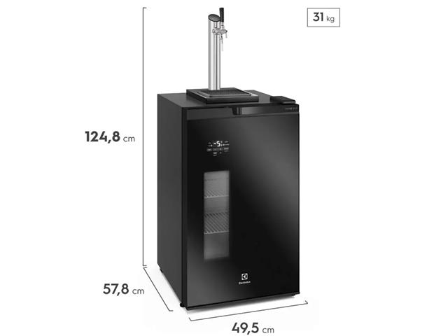 Cervejeira Electrolux Home Bar com Torre de Chop 100 Litros Preta - 1