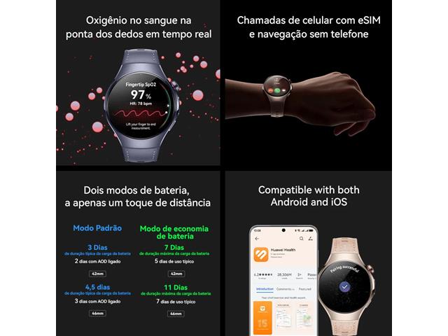 Smartwatch Huawei Watch 5 46mm Preto - 6