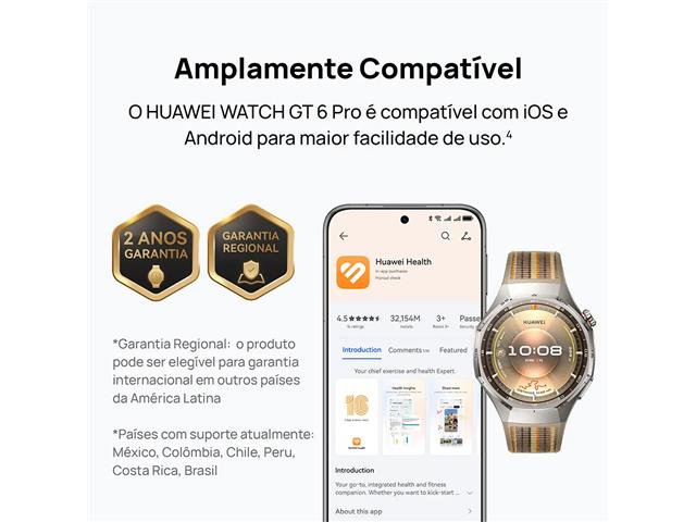 Smartwatch Huawei GT 6 Pro 46mm Preto - 2