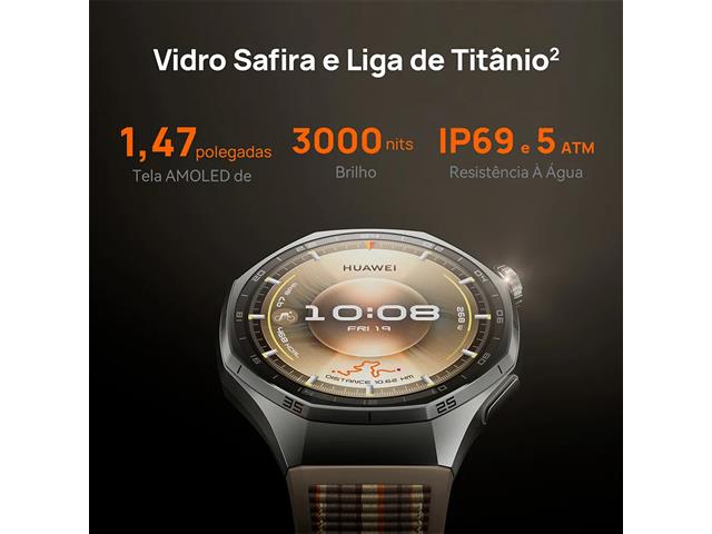 Smartwatch Huawei GT 6 Pro 46mm Titânio - 3