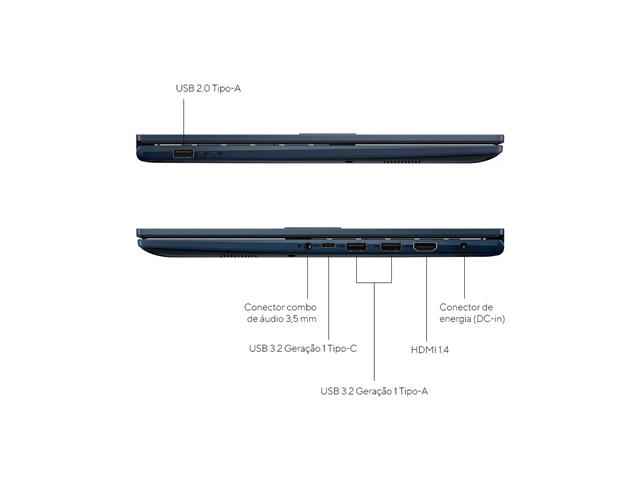 Notebook Asus Vivobook I5 8GB 512GB SSD 15.6 Azul - 2