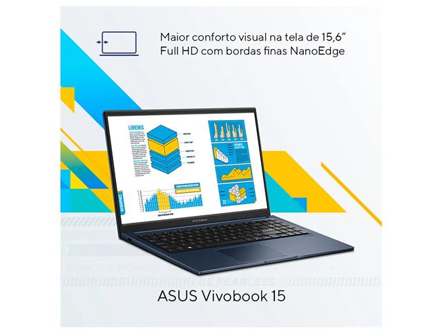 Notebook Asus Vivobook I5 8GB 512GB SSD 15.6 Azul - 4