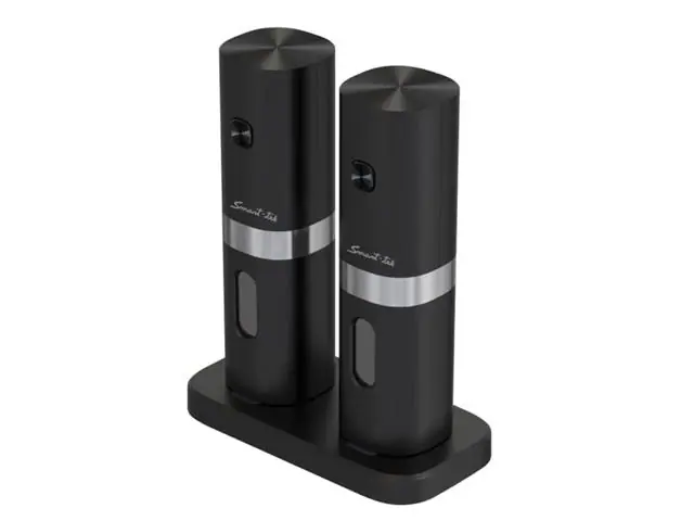 Juego de Molinillo eléctrico Salero Y Pimentero Recargable Por Usb