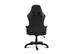 Silla gamer con apolla pies en color negra - 2