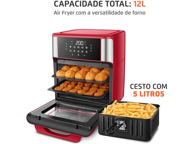Air Fryer Afon-12l-ri Mondial Vermelho 220V - 1