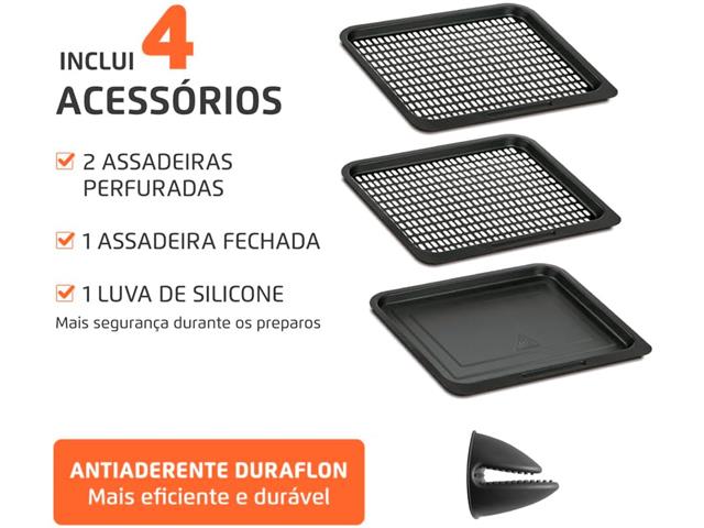 Air Fryer Afon-12l-ri Mondial Vermelho 220V - 2