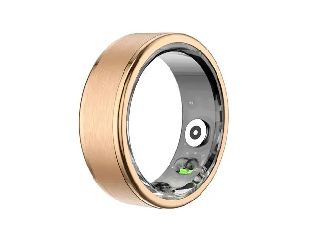 ANEL INTELIGENTE (CONNECT RING) COM MONITORAMENTO DE SAÚDE Dourado