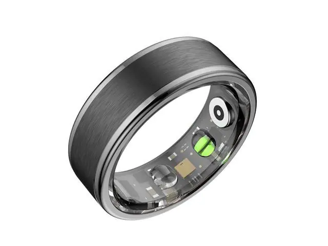 ANEL INTELIGENTE (CONNECT RING) COM MONITORAMENTO DE SAÚDE  Preto - 8