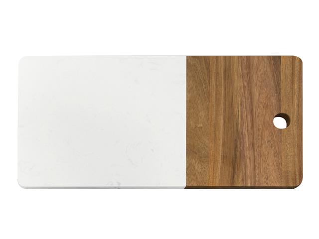 Tabla de Picar Marmol y Acacia Carol 43 x 22 x 1,5 cm