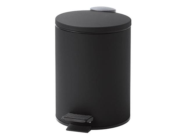 Cesto de Basura Carol con Pedal 3 litros y Cierre Suave Negro