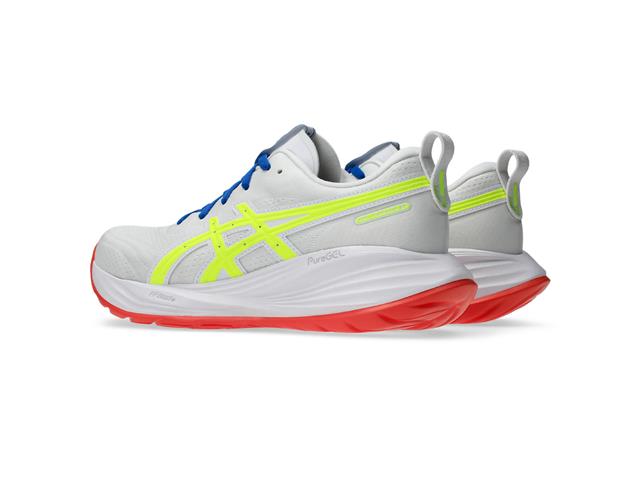 Tênis Asics Gel-Cumulus 27 Atc White/Safety Yellow Fem Tam 35 - 1