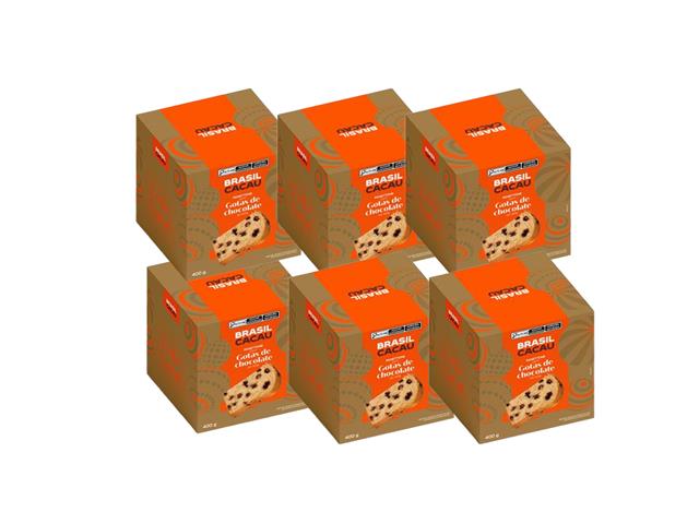 6 Panettones Brasil Cacau 400g