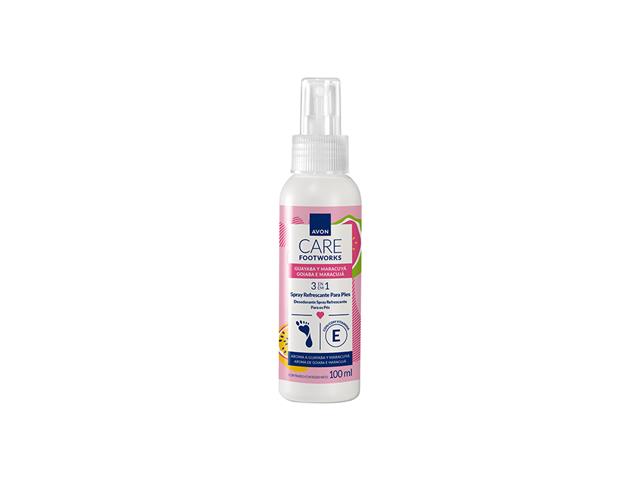 Spray Refrescante Para Pes Maracuja E Goiaba Avon Care Footworks 100ml