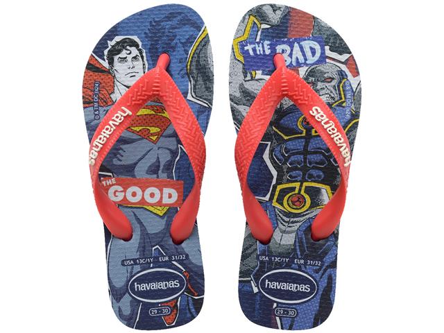 Chinelo Havaianas Kids Hero Dc Marinho Tam 31-32