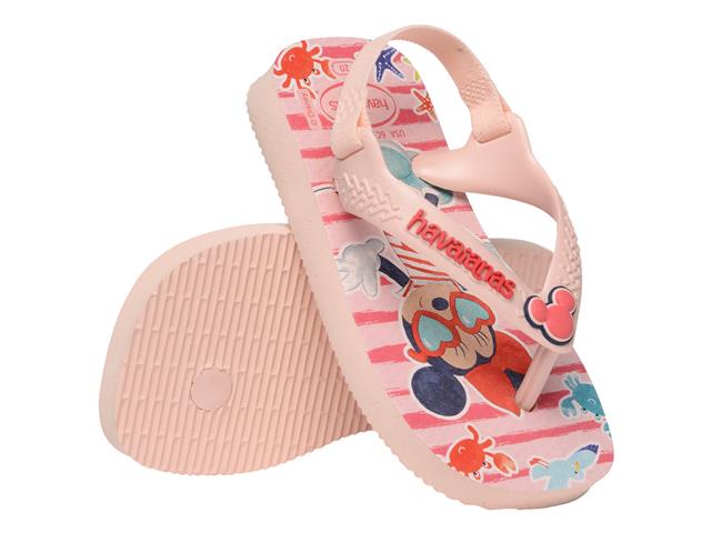 Chinelo Havaianas N.B.Disney Clas Rosa/Vermelho Tam 17-18 - 3