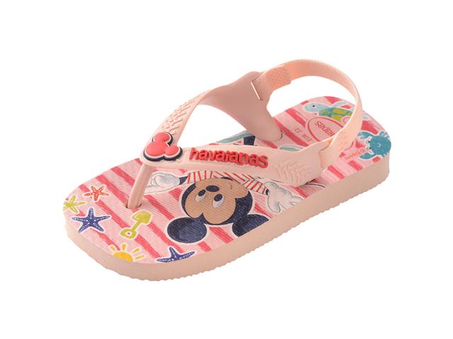 Chinelo Havaianas N.B.Disney Clas Rosa/Vermelho Tam 17-18 - 5