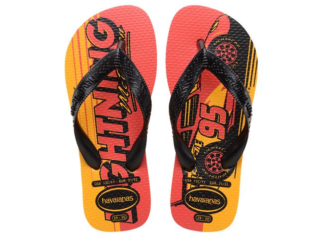 Chinelo Havaianas Kids Cars Amarelo Pop Tam 31-32