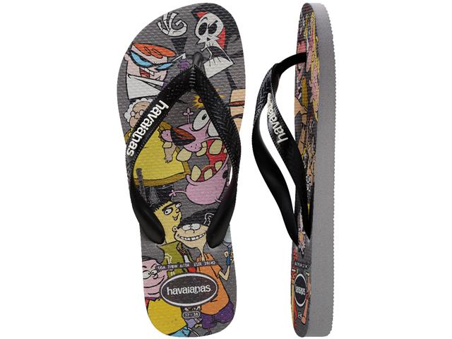 Chinelo Havaianas Top Warner Clas Cinza Gelo Tam 33-34 - 4