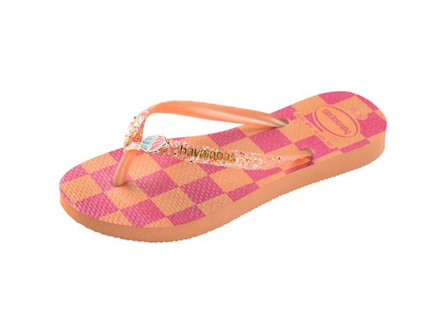 Chinelo Havaianas K Sl Glitter Ii Pessego Tam 29-30 - 5
