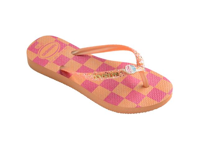 Chinelo Havaianas K Sl Glitter Ii Pessego Tam 31-32 - 1