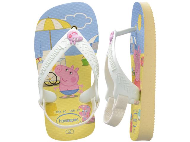 Chinelo Havaianas N.Baby Peppa Pig Buttercream Tam 17-18 - 4