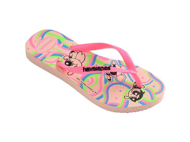 Chinelo Havaianas K Sl Powerpuff Rosa Ballet Tam 27-28 - 1