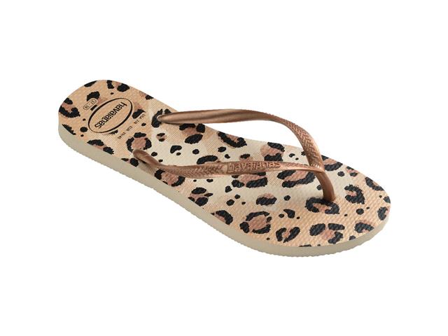 Chinelo Havaianas Slim Animals Bege/Bege Tam 33-34 - 1