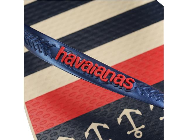 Chinelo Havaianas Slim Nautical Bege Palha/Marinho Tam 33-34 - 5