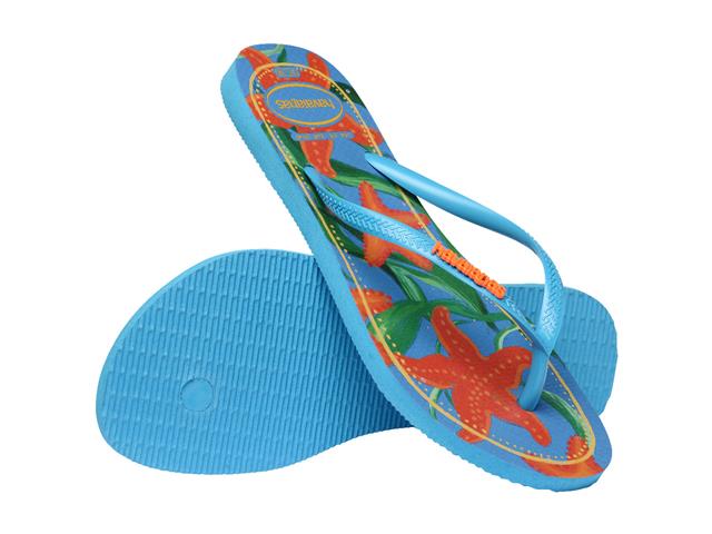 Chinelo Havaianas Slim Tropical Turquesa Tam 33-34 - 3