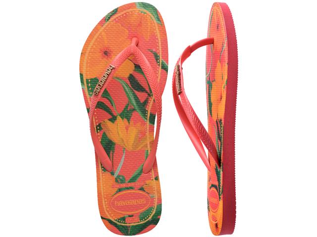 Chinelo Havaianas Slim Tropical Coral Tropical Tam 31-32 - 4