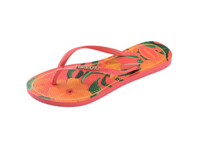 Chinelo Havaianas Slim Tropical Coral Tropical Tam 31-32 - 5