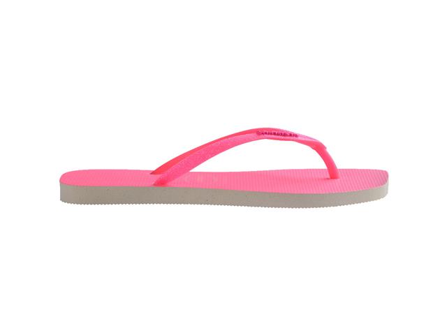 Chinelo Havaianas S Sqr Gtr Neon Bege Palha/Rosa Neon Tam 39-40 - 2