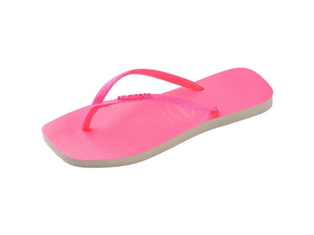 Chinelo Havaianas S Sqr Gtr Neon Bege Palha/Rosa Neon Tam 39-40 - 5