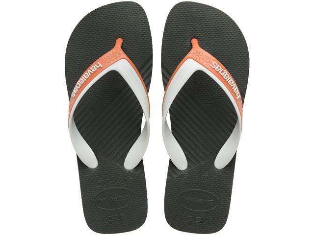 Chinelo Havaianas Dual Verde Olive/Br...