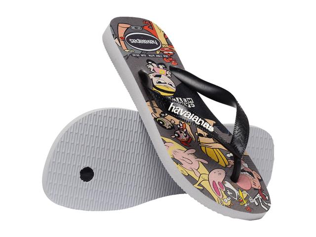 Chinelo Havaianas Top Warner Clas Cinza Gelo - 3