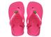 Chinelo Havaianas N.B. Brasil Logo Rosa Flux/Branco - 0