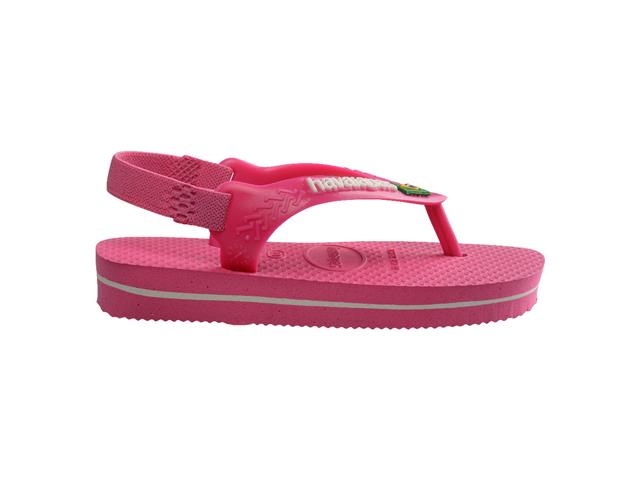 Chinelo Havaianas N.B. Brasil Logo Rosa Flux/Branco - 3