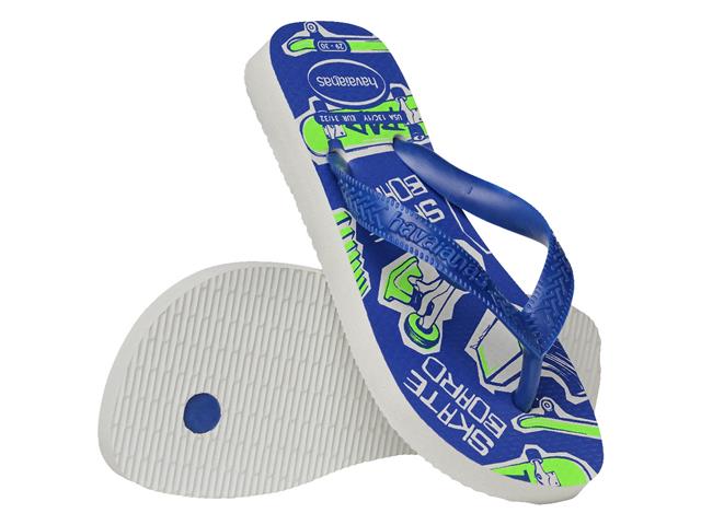 Chinelo Havaianas Kids Athletic Branco/Azul Nava - 3
