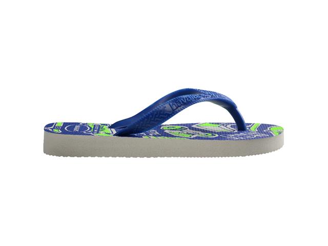 Chinelo Havaianas Kids Athletic Branco/Azul Nava - 4