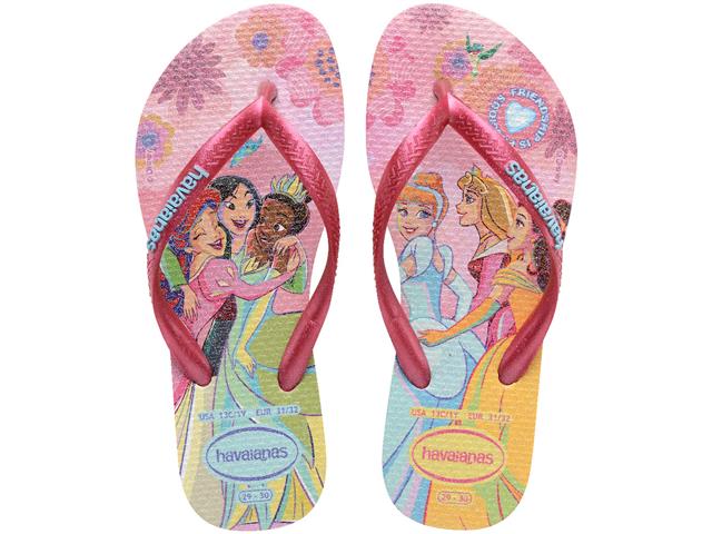 Chinelo Havaianas Kids Slim Princess Rosa Glow