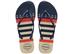 Chinelo Havaianas Slim Nautical Bege Palha/Marinho - 0