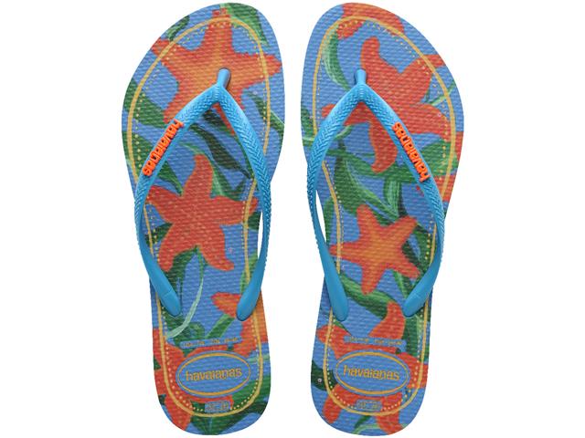 Chinelo Havaianas Slim Tropical Turquesa