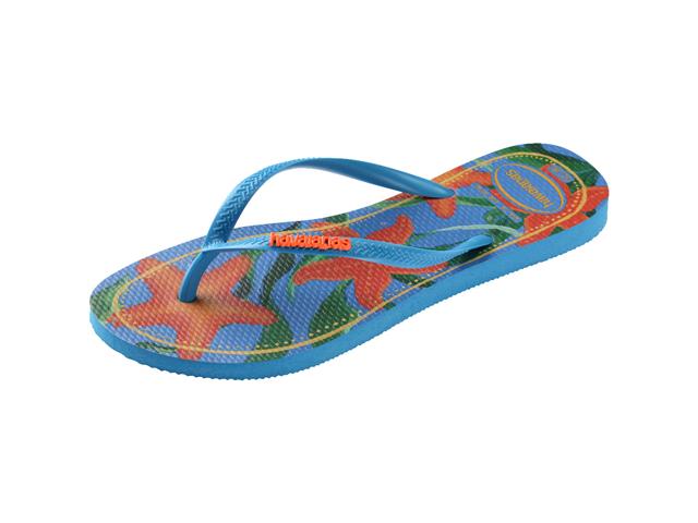 Chinelo Havaianas Slim Tropical Turquesa - 2